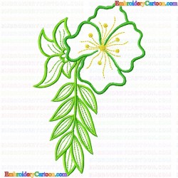 Flowers and Tree 2946 Embroidery Design