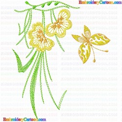 Flowers and Tree 2962 Embroidery Design