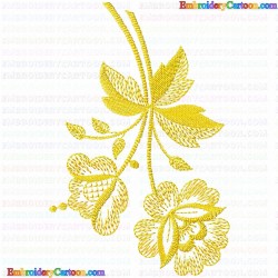 Flowers and Tree 2963 Embroidery Design