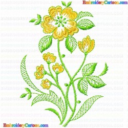 Flowers and Tree 2972 Embroidery Design