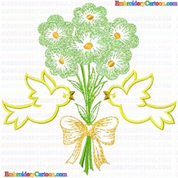 Flowers and Tree 2977 Embroidery Design