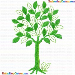 Flowers and Tree 2979 Embroidery Design