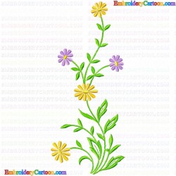 Flowers and Tree 2984 Embroidery Design