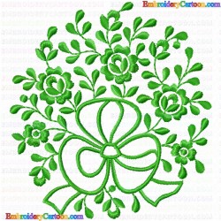 Flowers and Tree 3007 Embroidery Design