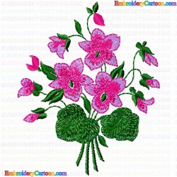 Flowers and Tree 3008 Embroidery Design