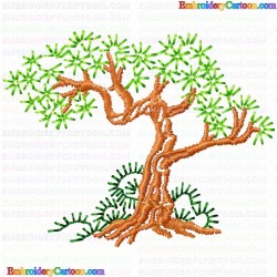 Flowers and Tree 3025 Embroidery Design