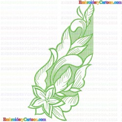 Flowers and Tree 302 Embroidery Design