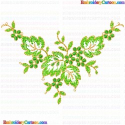 Flowers and Tree 3033 Embroidery Design