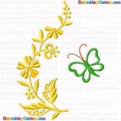 Flowers and Tree 3036 Embroidery Design