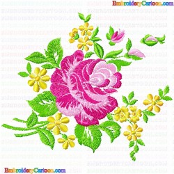 Flowers and Tree 3056 Embroidery Design