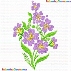 Flowers and Tree 3058 Embroidery Design