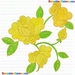 Flowers and Tree 3063 Embroidery Design