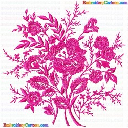 Flowers and Tree 3074 Embroidery Design