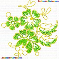 Flowers and Tree 3101 Embroidery Design