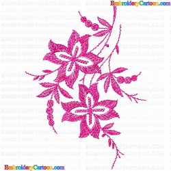 Flowers and Tree 3112 Embroidery Design