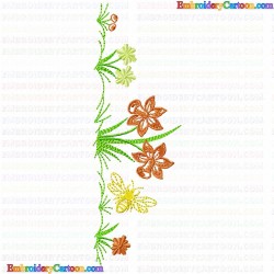 Flowers and Tree 3121 Embroidery Design