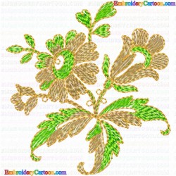 Flowers and Tree 3125 Embroidery Design