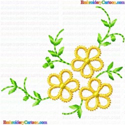 Flowers and Tree 3128 Embroidery Design