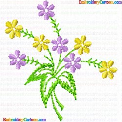 Flowers and Tree 3142 Embroidery Design