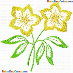 Flowers and Tree 3144 Embroidery Design