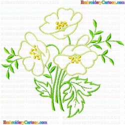 Flowers and Tree 3145 Embroidery Design