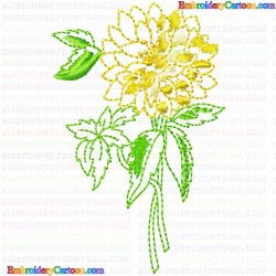 Flowers and Tree 3159 Embroidery Design