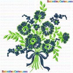 Flowers and Tree 3171 Embroidery Design