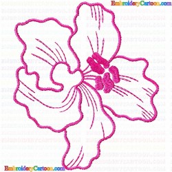 Flowers and Tree 3196 Embroidery Design