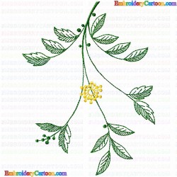 Flowers and Tree 3198 Embroidery Design