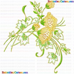 Flowers and Tree 3205 Embroidery Design