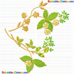 Flowers and Tree 3221 Embroidery Design