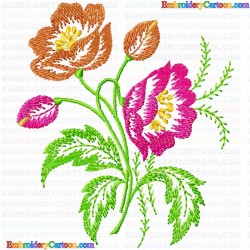 Flowers and Tree 3225 Embroidery Design