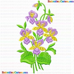 Flowers and Tree 3234 Embroidery Design