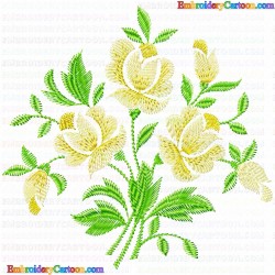 Flowers and Tree 3240 Embroidery Design