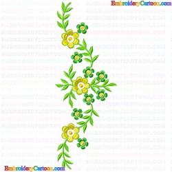 Flowers and Tree 3242 Embroidery Design