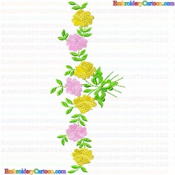 Flowers and Tree 3247 Embroidery Design