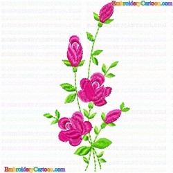 Flowers and Tree 3251 Embroidery Design