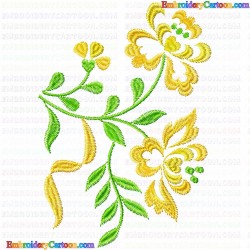 Flowers and Tree 3260 Embroidery Design