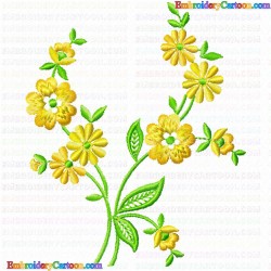 Flowers and Tree 3266 Embroidery Design