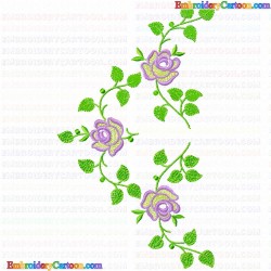 Flowers and Tree 3274 Embroidery Design