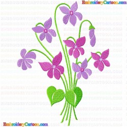 Flowers and Tree 3279 Embroidery Design