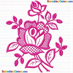 Flowers and Tree 3280 Embroidery Design