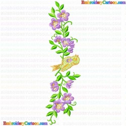 Flowers and Tree 3282 Embroidery Design