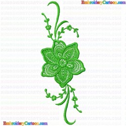 Flowers and Tree 3298 Embroidery Design