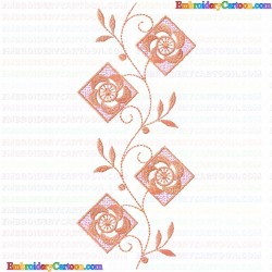 Flowers and Tree 3301 Embroidery Design