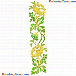 Flowers and Tree 3304 Embroidery Design