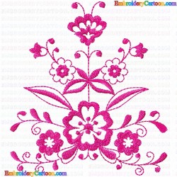 Flowers and Tree 3306 Embroidery Design