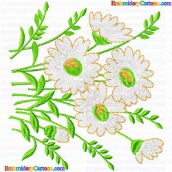 Flowers and Tree 3311 Embroidery Design