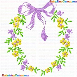 Flowers and Tree 3315 Embroidery Design