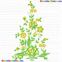 Flowers and Tree 3322 Embroidery Design